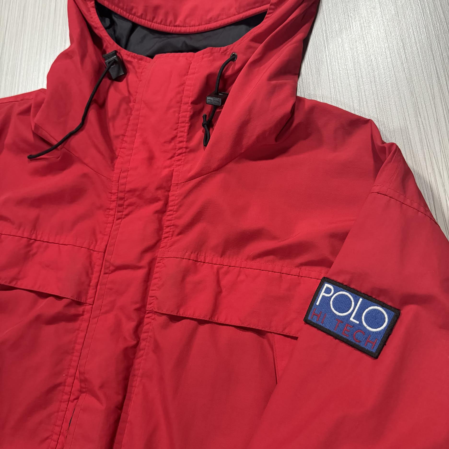 Vintage Polo Ralph Lauren Hi Tech Red Parka (Size L) — RootsBK